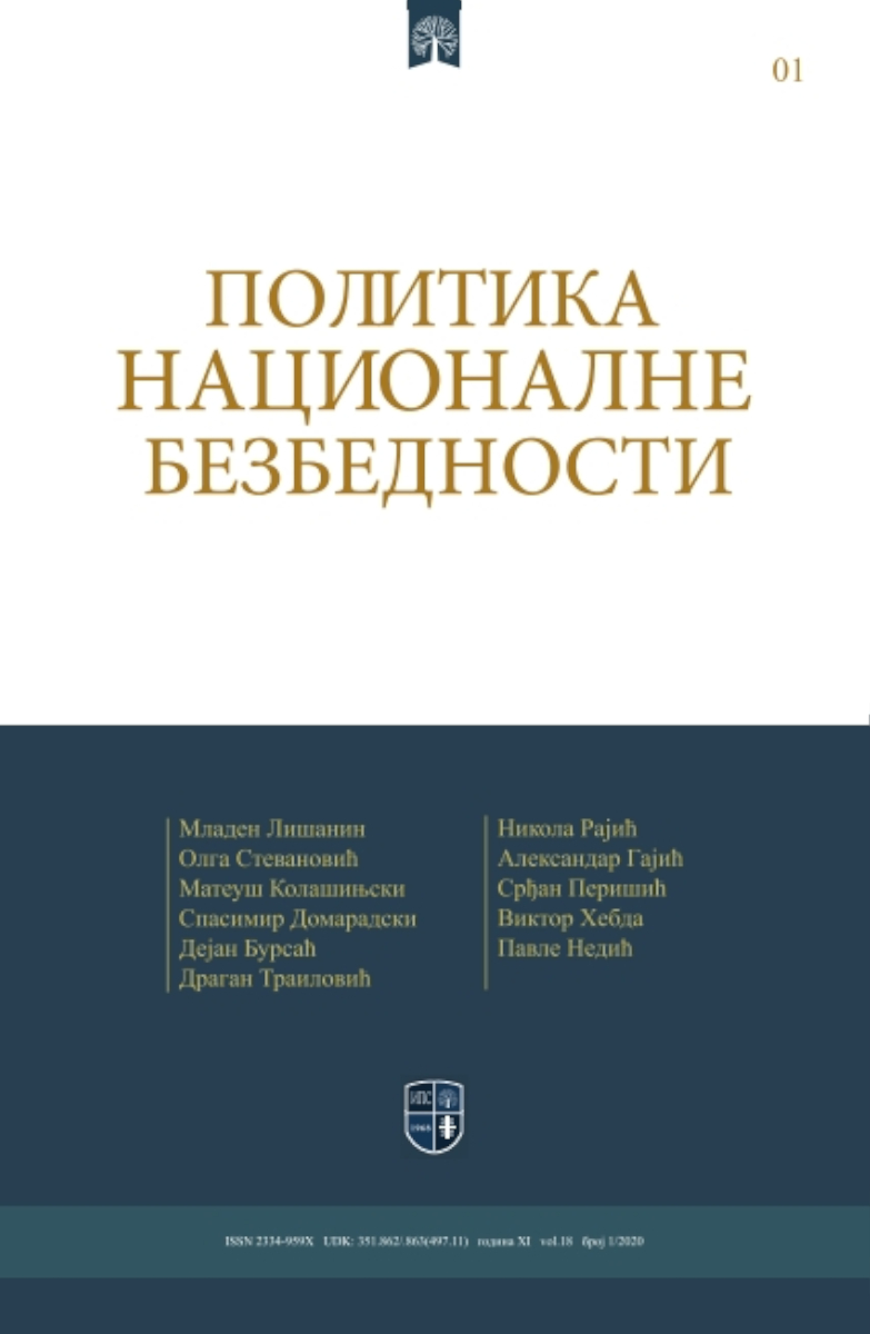 ПОЛИТИКА НАЦИОНАЛНЕ БЕЗБЕДНОСТИ 1/2020
