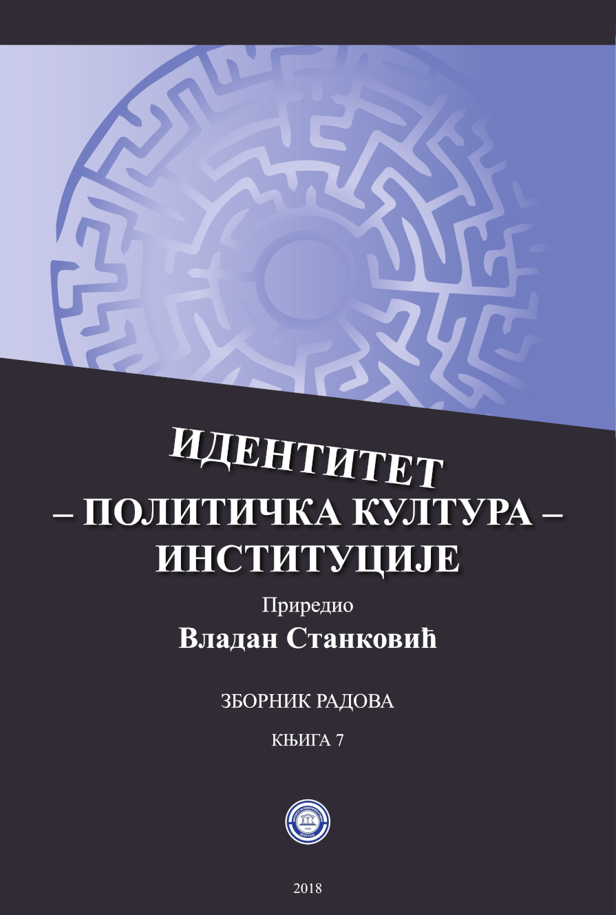 ИДЕНТИТЕТ – ПОЛИТИЧКА КУЛТУРА – ИНСТИТУЦИЈЕ